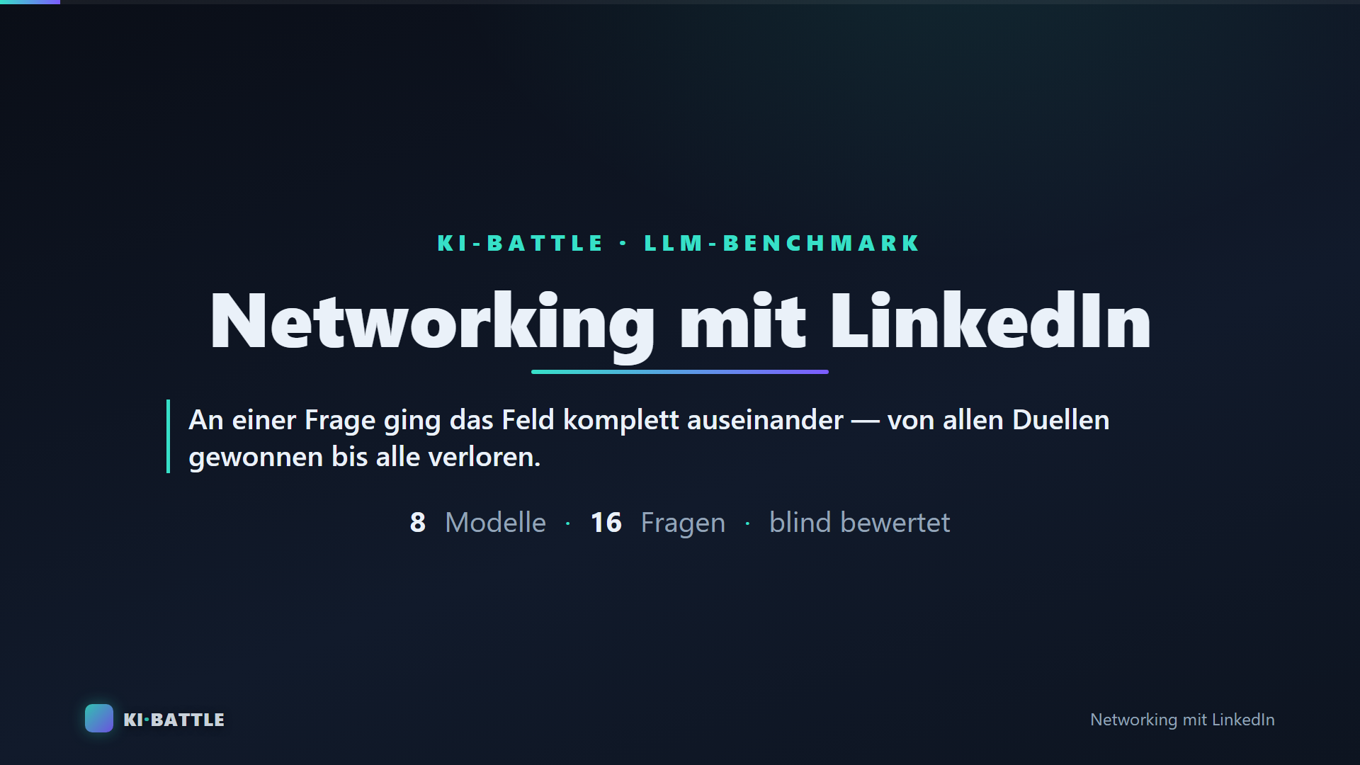 Vorschaubild zum Battle „Networking mit LinkedIn“